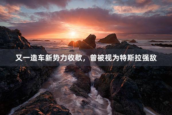 又一造车新势力收歇，曾被视为特斯拉强敌